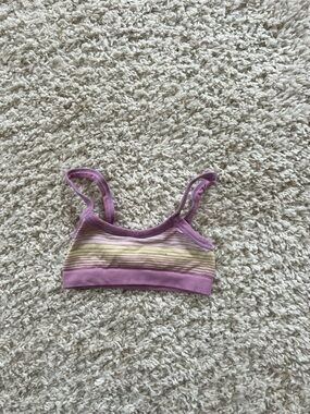 Urban Outfitters Lavender Striped Ribbed Bralette